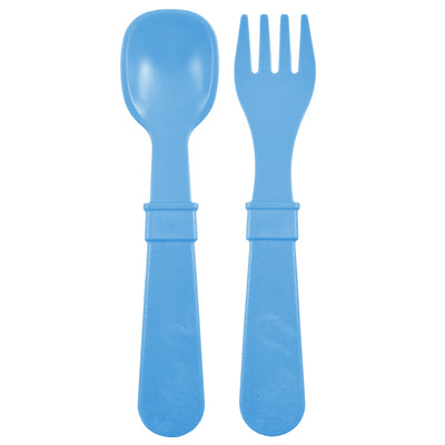 Re-Play Fork & Spoon Set (assorted colours) by Re-Play - Friends of K