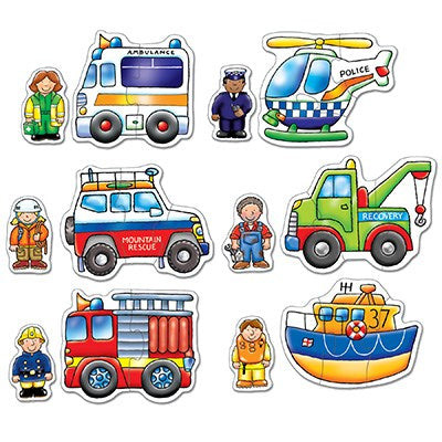 Rescue Squad Jigsaw Puzzles (set of 6) by Orchard Toys - Friends of K