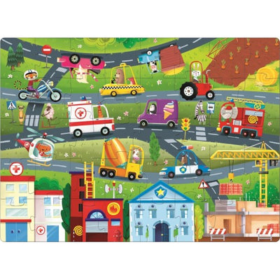 Learn Shapes Vehicles 3D Puzzle and Book Set (40pc) by Sassi Junior - Friends of K