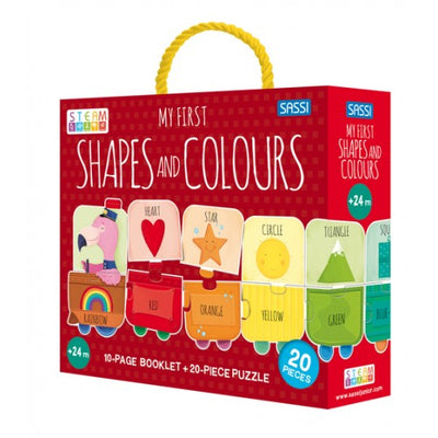 My First Shapes and Colours STEAM Puzzle and Book Set by Sassi Junior - Friends of K