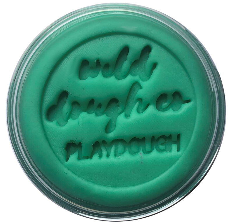Sea Glass Teal Playdough (Spearmint Scented) by Wild Dough Co - Friends of K