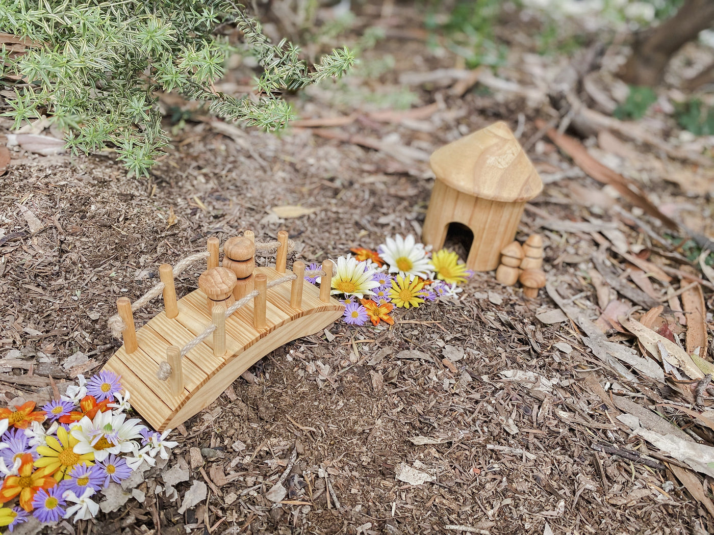 Small World Wooden Bridge by Explore Nook - Friends of K