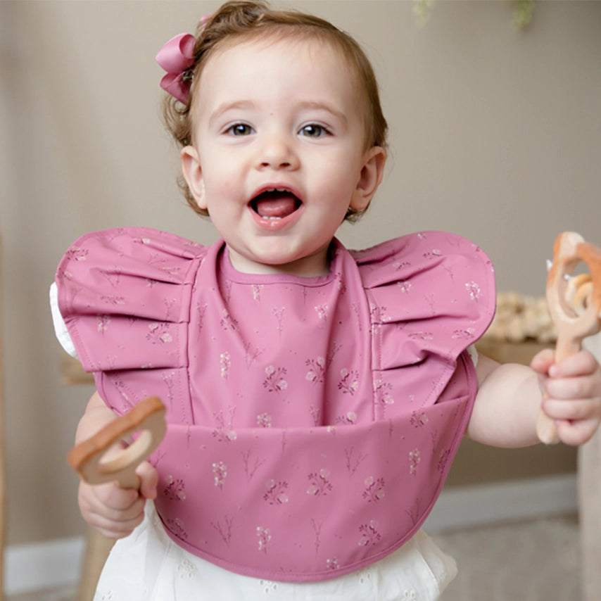 Waterproof Snuggle Bib - Floret Frill by Snuggle Hunny Kids - Friends of K