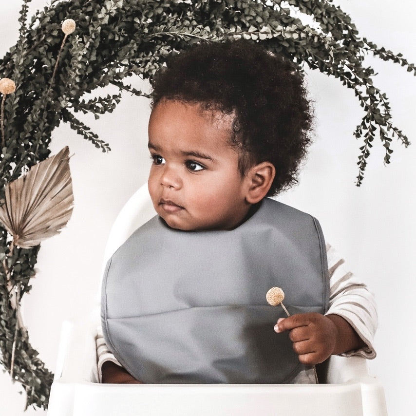 Waterproof Snuggle Bib - Grey by Snuggle Hunny Kids - Friends of K