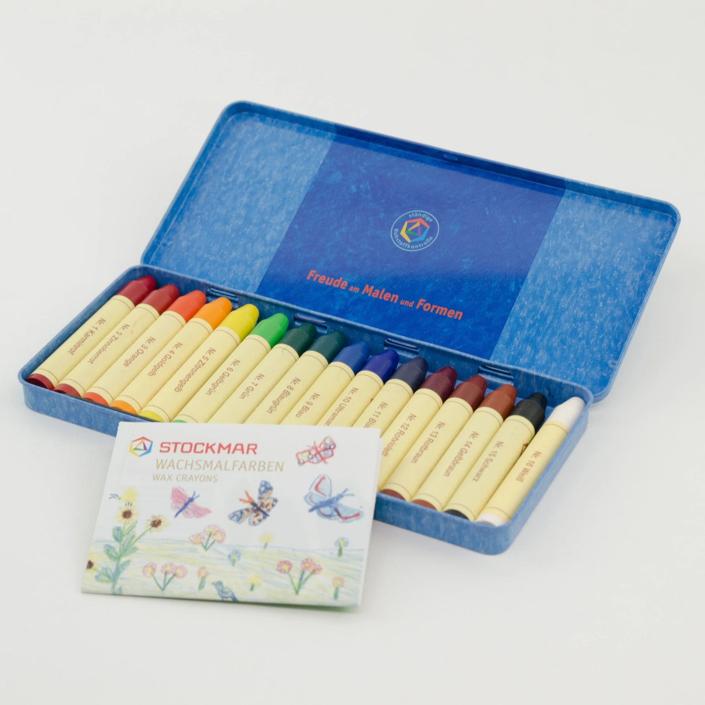 Stockmar Wax Stick Crayons Tin of 16 Wax Crayons by Stockmar - Friends of K
