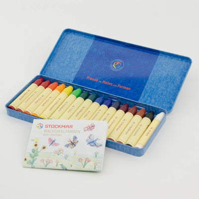 Stockmar Wax Stick Crayons Tin of 16 Wax Crayons by Stockmar - Friends of K