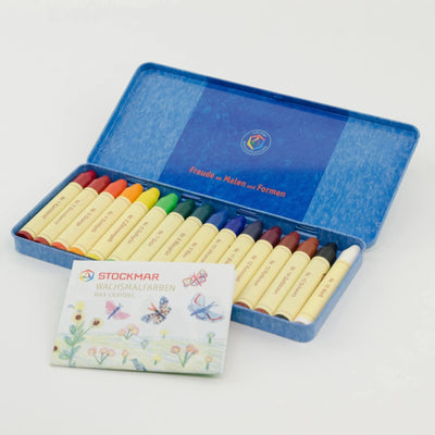Stockmar Wax Stick Crayons Tin of 16 Wax Crayons by Stockmar - Friends of K