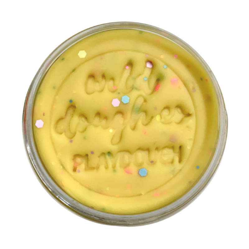 Sunshine Lollipop Playdough (Lemon Scented) by Wild Dough Co - Friends of K