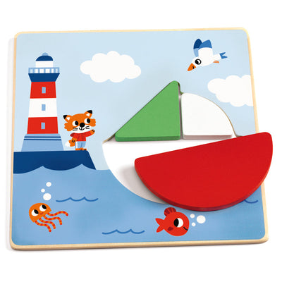 Tangramini Wood Puzzle by Djeco - Friends of K