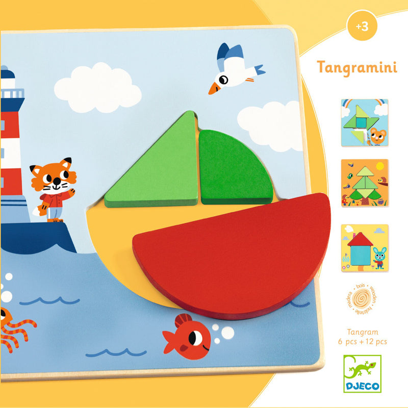 Tangramini Wood Puzzle by Djeco - Friends of K