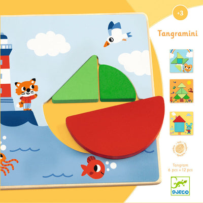Tangramini Wood Puzzle by Djeco - Friends of K