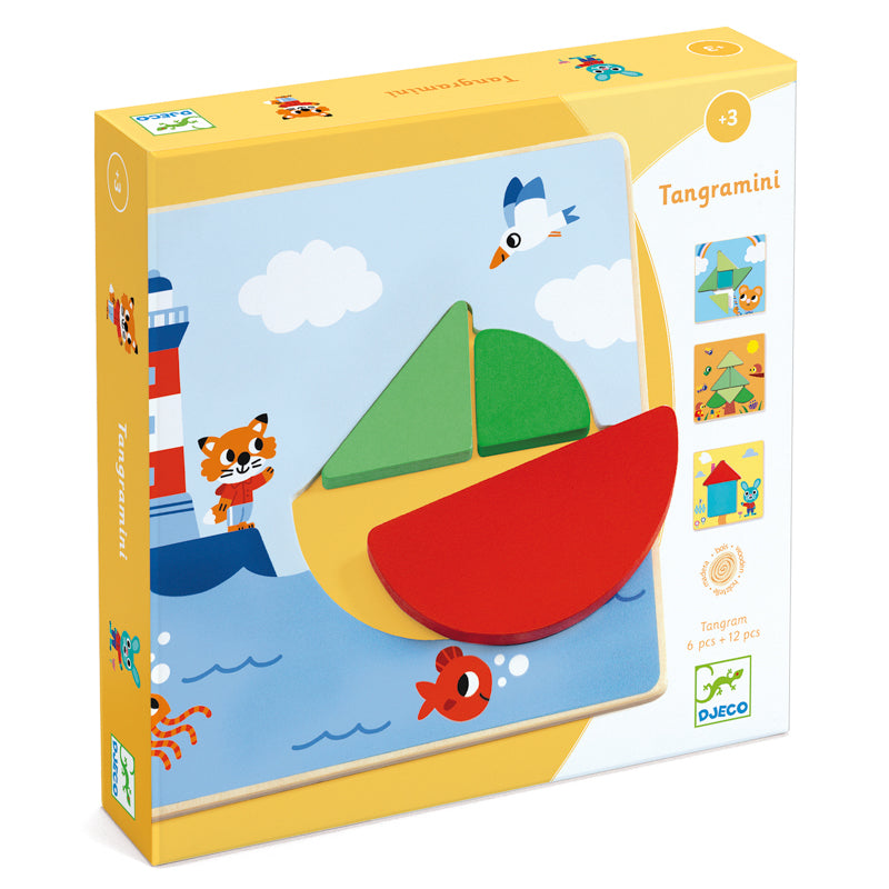 Tangramini Wood Puzzle by Djeco - Friends of K