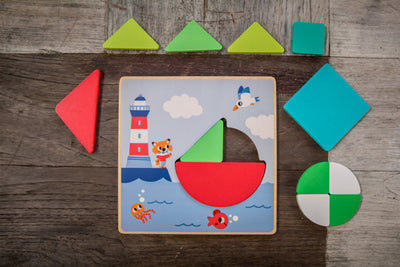 Tangramini Wood Puzzle by Djeco - Friends of K