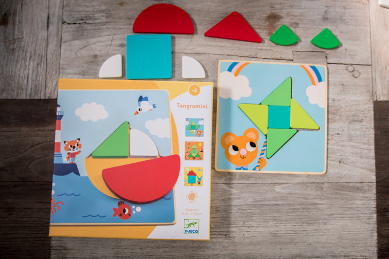 Tangramini Wood Puzzle by Djeco - Friends of K