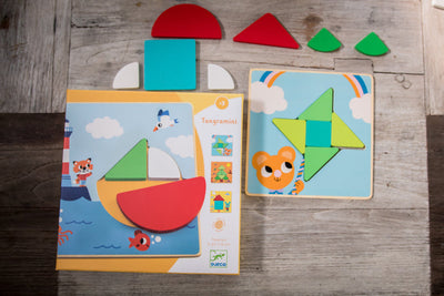 Tangramini Wood Puzzle by Djeco - Friends of K
