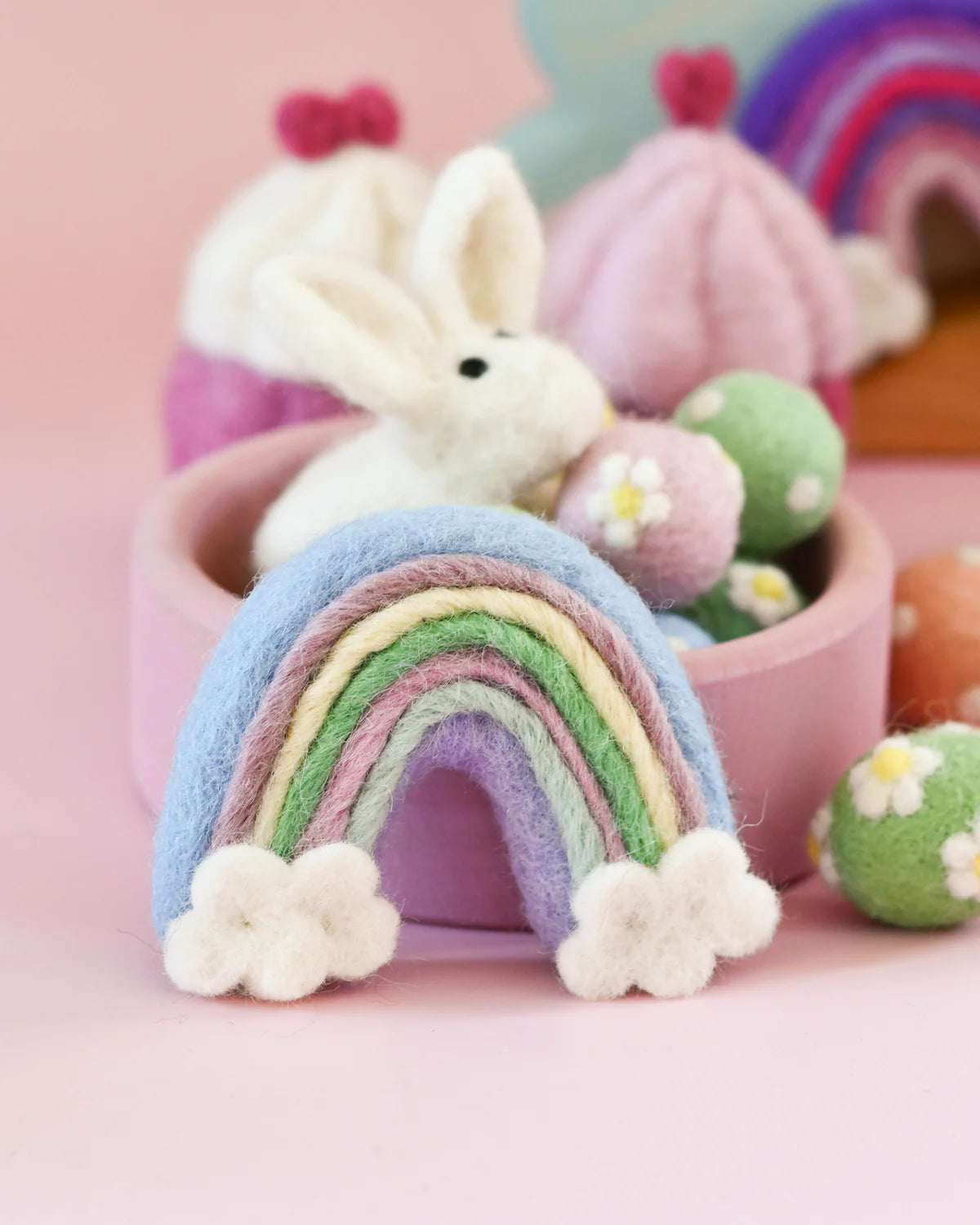 Felt Rainbows (Pastel Coloured) - 3 Rainbows by Tara Treasures - Friends of K
