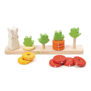 Counting Carrots Wooden Stacker by Tender Leaf Toys - Friends of K