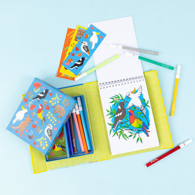 Colouring Set - Aussie Animals by Tiger Tribe - Friends of K