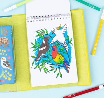 Colouring Set - Aussie Animals by Tiger Tribe - Friends of K