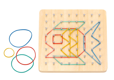 Creative Rubber Band Geoboard Pattern Puzzle Game by Tooky Toy - Friends of K