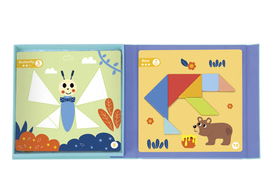 Magnetic Tangram Play Brainteaser Puzzle by Tooky Toy - Friends of K