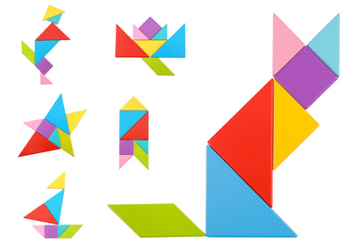 Tangram Play Wooden Brainteaser Game by Tooky Toy - Friends of K