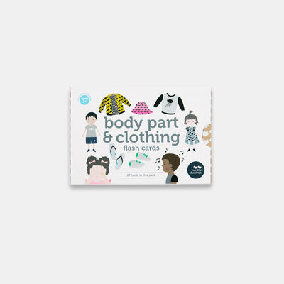 Body Parts and Clothing Flash Cards by Two Little Ducklings - Friends of K