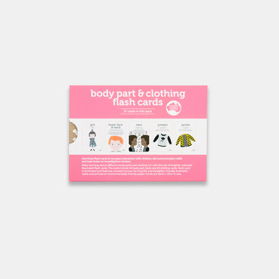 Body Parts and Clothing Flash Cards by Two Little Ducklings - Friends of K