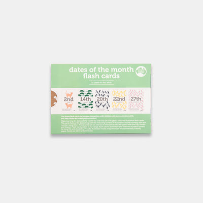 Dates of the Month Flash Cards by Two Little Ducklings - Friends of K