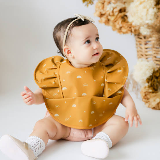 Waterproof Snuggle Bib - Sunrise Frill by Snuggle Hunny Kids - Friends of K