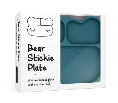 Bear Stickie™ Plate - Blue Dusk by We Might Be Tiny - Friends of K