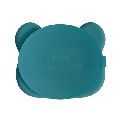 Bear Stickie™ Plate - Blue Dusk by We Might Be Tiny - Friends of K