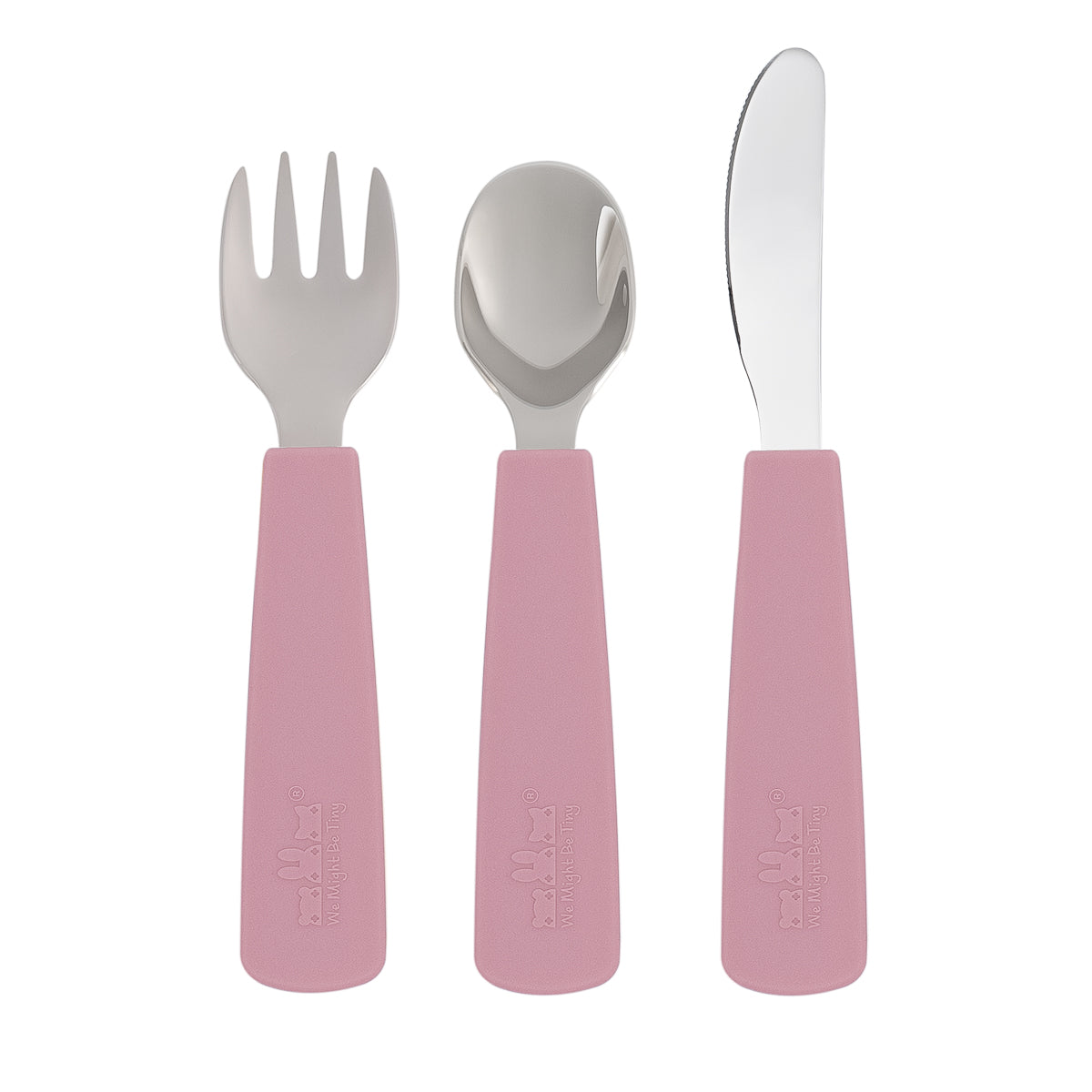 Toddler Feedie™ Cutlery Set - Dusty Rose by We Might Be Tiny - Friends of K