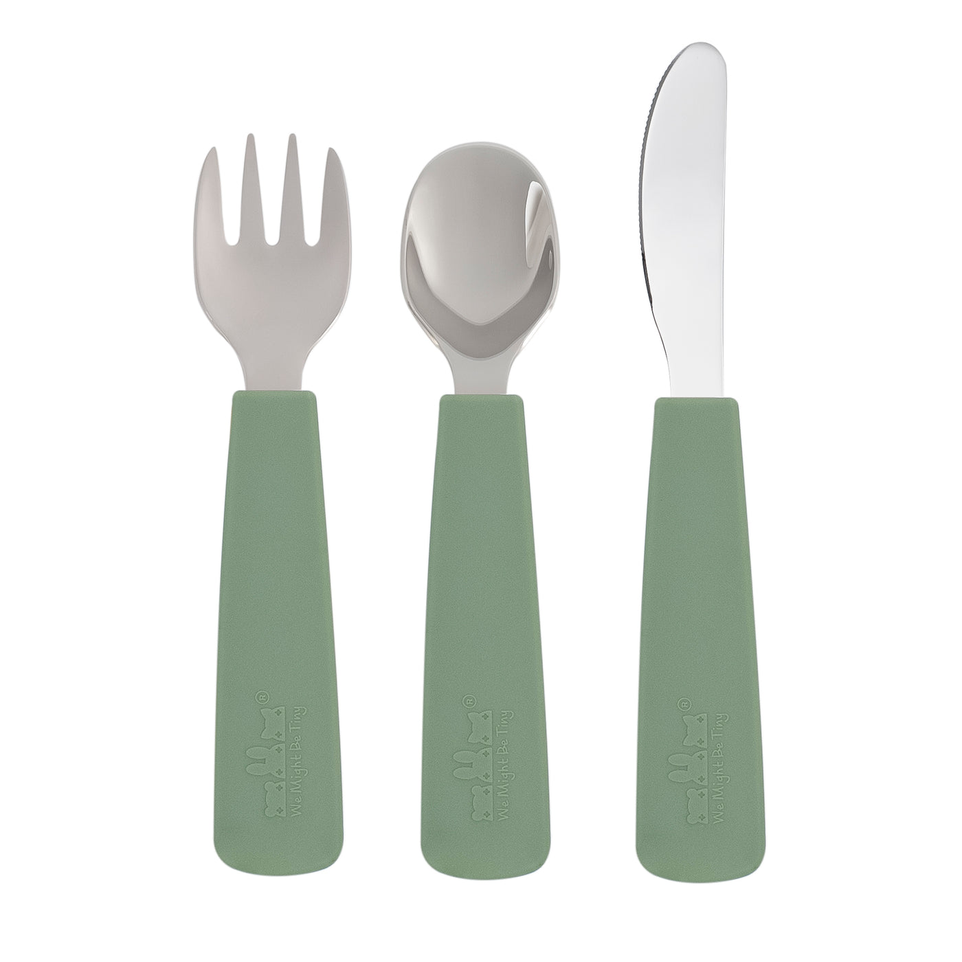 Toddler Feedie™ Cutlery Set - Sage by We Might Be Tiny - Friends of K