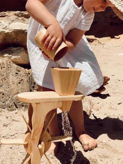 Wooden Water & Sand Wheel by Explore Nook - Friends of K
