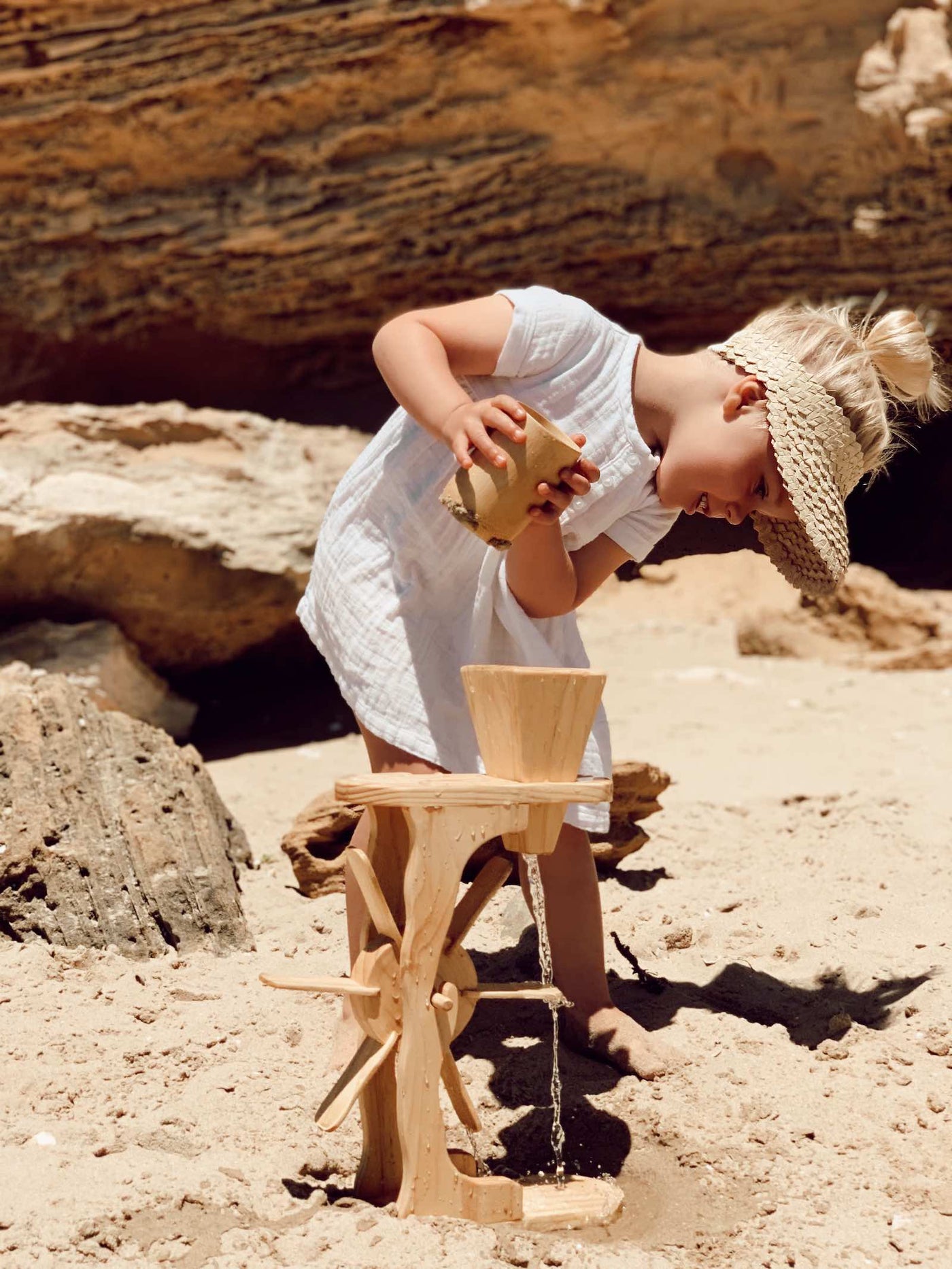 Wooden Water & Sand Wheel by Explore Nook - Friends of K