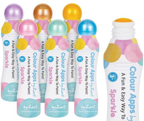 Dot Markers (Colour Apps) 6 Pack - Sparkle by Zart Art - Friends of K